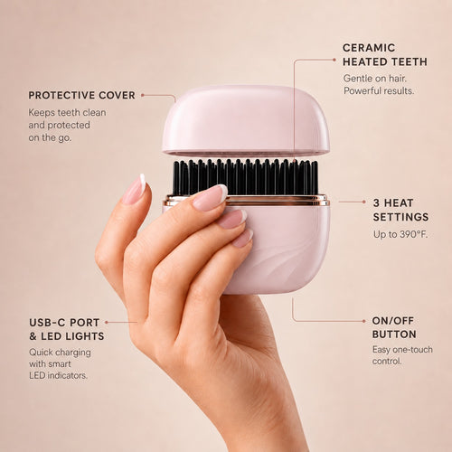 MiniSmooth™ V2 Portable Heated Comb