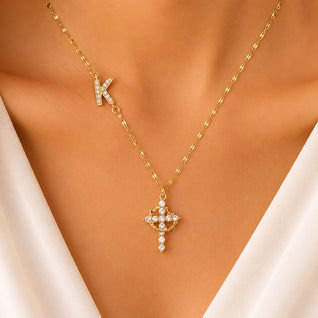 Initial Cross™ Necklace