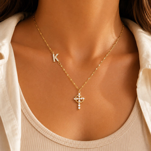 The Initial Cross™ Necklace